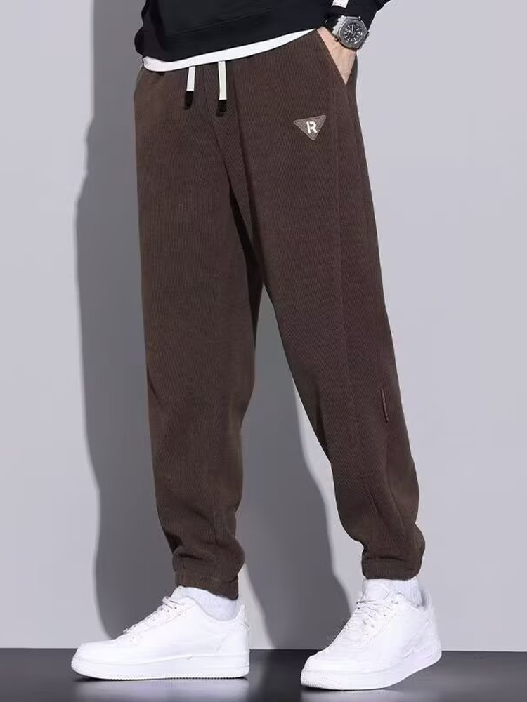 Corduroy Pant Warm - Heren winterbroek, warme fleecevoering, dikke corduroy,