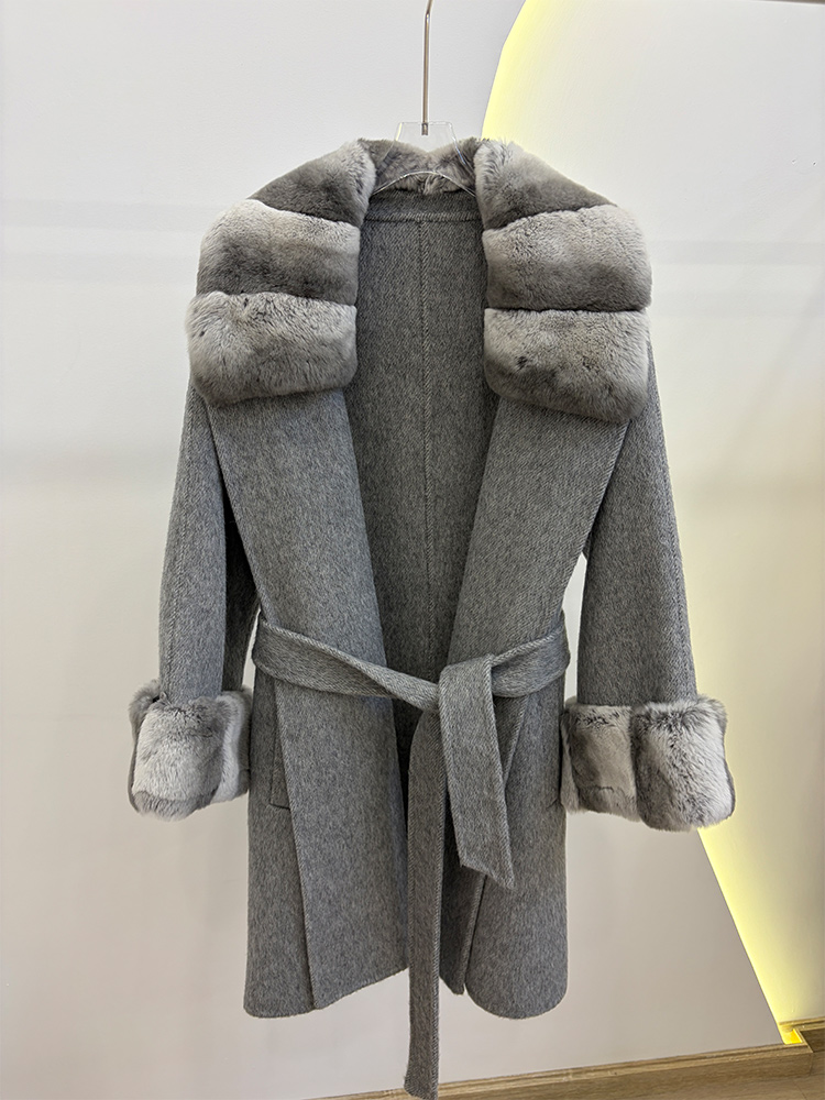 Herfst Winter Echt Bontjas Dam - Wool Coat Peacoat recensie en prijs