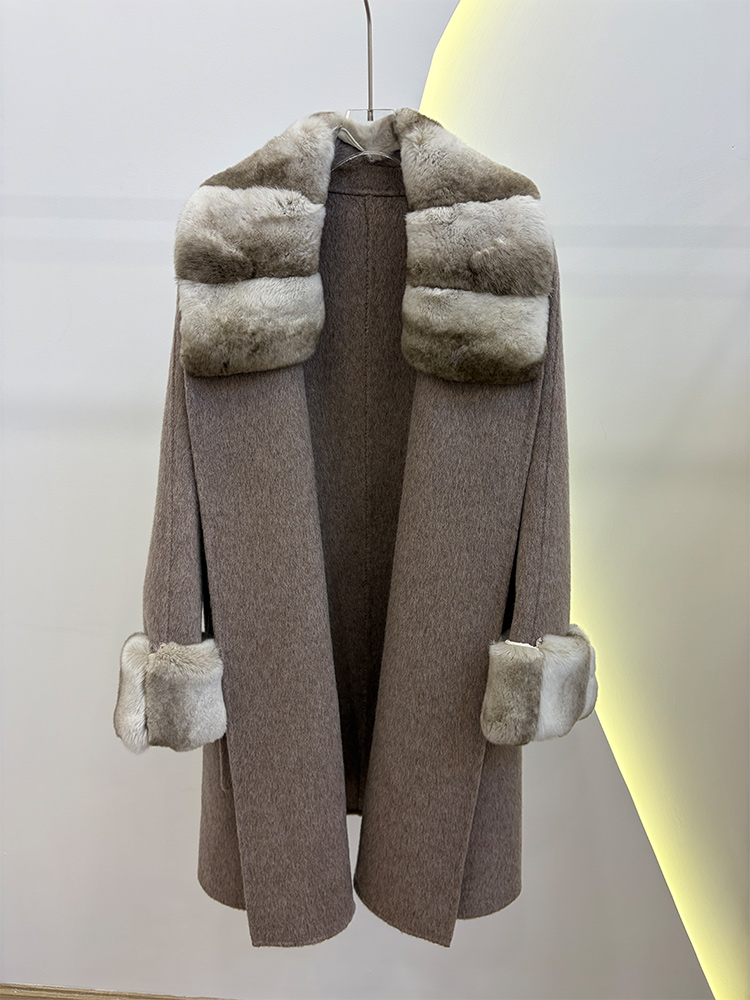 Herfst Winter Echt Bontjas Dam - Wool Coat Peacoat recensie en prijs