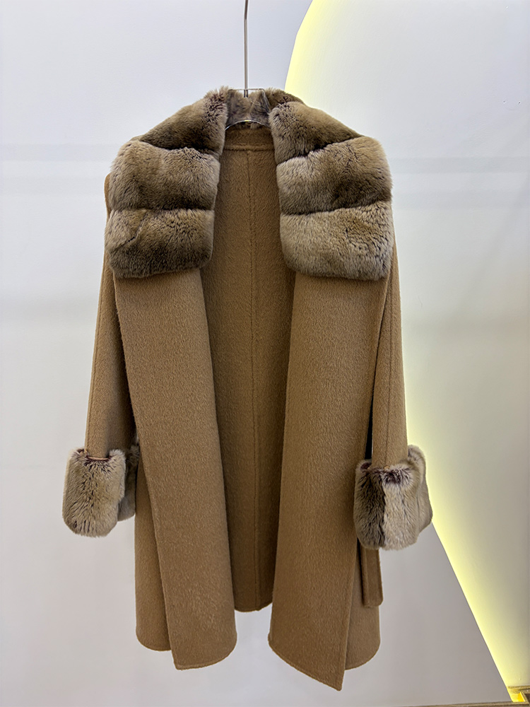 Herfst Winter Echt Bontjas Dam - Wool Coat Peacoat recensie en prijs