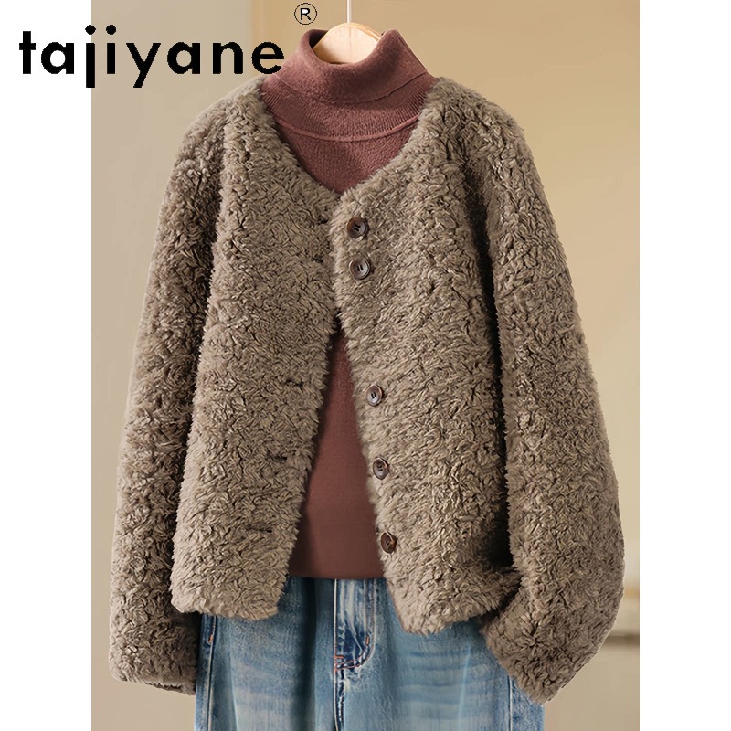 TAJIYANE 100% Wol Echt Bontjas - Wool Coat Peacoat recensie en prijs