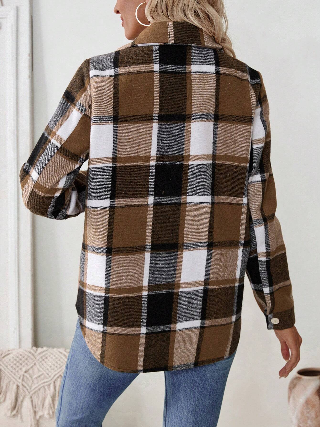 Dames Fleece gevoerde geruite  - Flannel Shirt Lined recensie en prijs